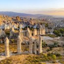 The village of Goreme in Cappadocia, Turkey 이미지