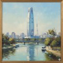 AI가 그린 롯데타워 그림 이미지