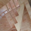 ebs극한직업(나무집짓는사람들)11평형 통나무기둥 테라스있는 이동식목조주택(옥천설치) 이미지