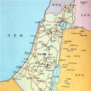 현대 이스라엘 전도, 12지파 땅 분배 지도, 중동 지도 이미지