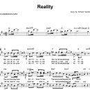 Reality (영화 'La Boum(라붐)' OST) / Richard Sanderson ( 악보 ) 이미지