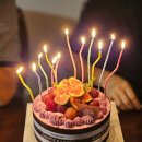 부모님 생신케이크 겐츠 블루베리무스 케이크 :)
