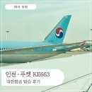 663 | 태국 푸켓 대한항공 KE663 탑승 출국 후기