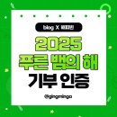 2025 푸른뱀의 해 첫 기부 인증 이벤트 후기 (블로그x해피빈)