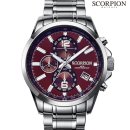 [사은품 증정] 스콜피온 남성 메탈 밴드 손목 시계 SP3311M-RD 레드 [SCORPION WATCH] 남자 명품 쇼핑몰 예남 YENAM 이미지