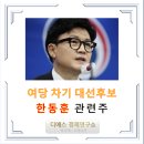 &#39;한동훈&#39; 관련주 13종목 - 차기 총선/대선후보 / 대선주 / 정치주 / 차기 국민의힘 대선후보 /(디에스...