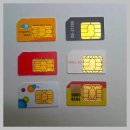 유심 카드 변천사 유심 트레이 심 카드 이미지