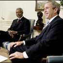 Annan Presses Bush to Avoid a Rush to War 이미지