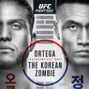 UFC 한국 코리안 좀비 정찬성 vs 브라이언 오테가 공식 포스터 이미지