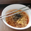 김밥에 라면 이미지