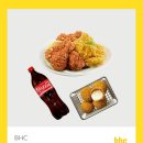 BHC 후라이드반/양념반+뿌링치즈볼+콜라1.25L 이미지