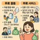 동사무소에서 무료로 받을 수 있는 물품/서비스 모음