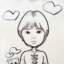 드로잉과 캐리커쳐 이미지