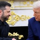 트럼프, 젤렌스키에 “평화 합의시 우크라 안보 지원” 약속 이미지