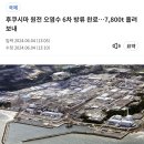 후쿠시마 원전 오염수 6차 방류 완료…7,800t 흘려보내 이미지