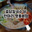 효담칼국수 닭한마리 | 효담칼국수 닭한마리 명동본점 방문 후기 🍜