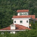 숲속의 하얀집 이미지