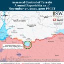 러시아 공격 캠페인 평가, 2023년 11월 27일(우크라이나 전황) 이미지