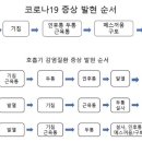 코로나 증상발현 순서 이미지