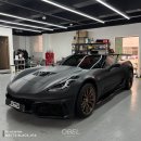 플랜비 | 창원랩핑 ｜오벨 매트블랙으로 콜벳 전체랩핑 , 플랜비 시공 후기