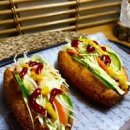 양배추 사라다빵 만들기 양배추 샐러드빵 에어프라이어 핫도그 이미지