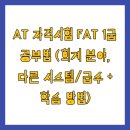AT 자격시험 FAT 1급 공부법 (회계 분야, 다른 시스템/급수 + 학습 방법)