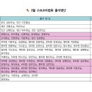 원기 108년 2월 22일 답안, 출석명단, 3월일정 공유 이미지