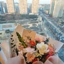 무인55 | 인천 송도 꽃집 보니달리아플라워 생일 꽃다발 후기｜트리플스트리트 근처 · 무인픽업 가능