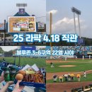4.18 라팍 클래식시리즈 직관 후기 / 블루존 3-6구역 22열 시야 / 라팍 이닝 이벤트 참여 후기