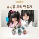 5세 6세 방구석 미술놀이 솔방울 트리 만들기