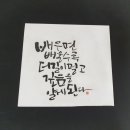 붓펜&수채캘리그라피 이미지