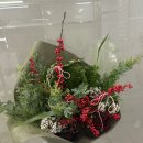 에버그린 플라워 | [대치동꽃집 추천]올댓플라워 꽃다발 크리스마스소재다발 크리스마스다발 소재다발