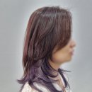 익산데뷰미용실 애쉬바이올렛 염색 후기
