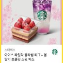 스타벅스 아이스 라일락 블라썸 티 T+봄 딸기 초콜릿 스윗 박스 이미지