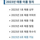 2023년 태풍 이미지