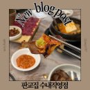 수내지하차도 위 | 수내 롯데백화점 맛집 냉삼맛집 판교집 수내직영점 매장정보 맛 후기