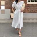 볼륨소매 스트링원피스 이미지