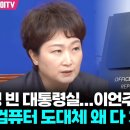 텅 빈 대통령실 이언주의 추측은 이미지