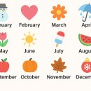 노벰버(Novem6er) | 7월 영어로, 7월 영어 약자 줄임말 표현 - Months of the year song -월 이름 발음부터 영작까지 한번에...