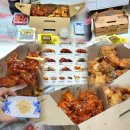 6526 | 대전 노랑통닭 메뉴 엄청큰 반반치킨 뼈 엄청안큼