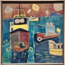 오후에 만나는 감성가득 캔버스 유화 | <판자집(하꼬방) 풍경><흑태양> 등, '한묵 ' 찰나의 고통을 넘어 영원의 우주