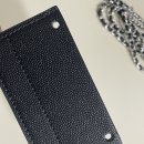 샤넬 클래식 똑딱이 카드지갑 캐비어 은장 체인 리폼 후기｜미니백처럼 맨 내돈내산 착용컷