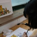 드로잉 풍경과 수채화 이미지