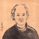 자화상 / 화선지 위 수묵 / 1978 년 / 작품 규격( 340*430 ) / (관리번호 : KW-1013) 이미지