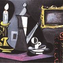 이 한점의 그림- 1 '촛불이 있는 정물', 파블로 피카소(Pablo Picasso, 1881~ 1973) 이미지