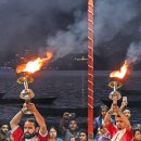 힌두교 신들에게 바치는 불꽃 축제 이미지