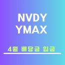 일드맥스 NVDY, YMAX ETF 4월 배당금과 5월 배당락일