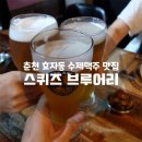 스퀴즈브루어리 | 춘천 효자동 수제 맥주 맛집!! 스퀴즈 브루어리 후기!(치킨 맛있쒀..!)
