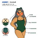 강습용 로우컷 수영복 스윔볼 심플라인 다크 그린 S 착용 후기