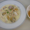 Clam Chowder(클램 차우더) : 모시조개를 넣은 크림 수프 이미지